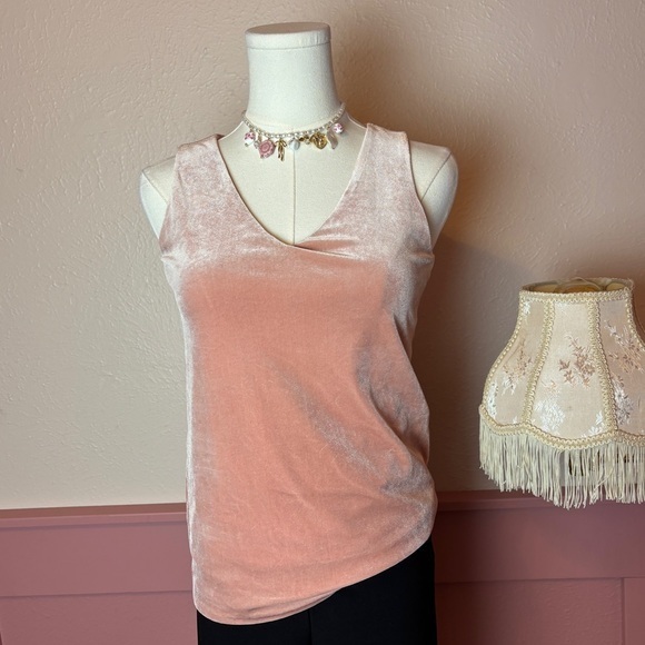 White House Black Market Tops - velour peachy pink blouse white house black market sz xxs office holiday women